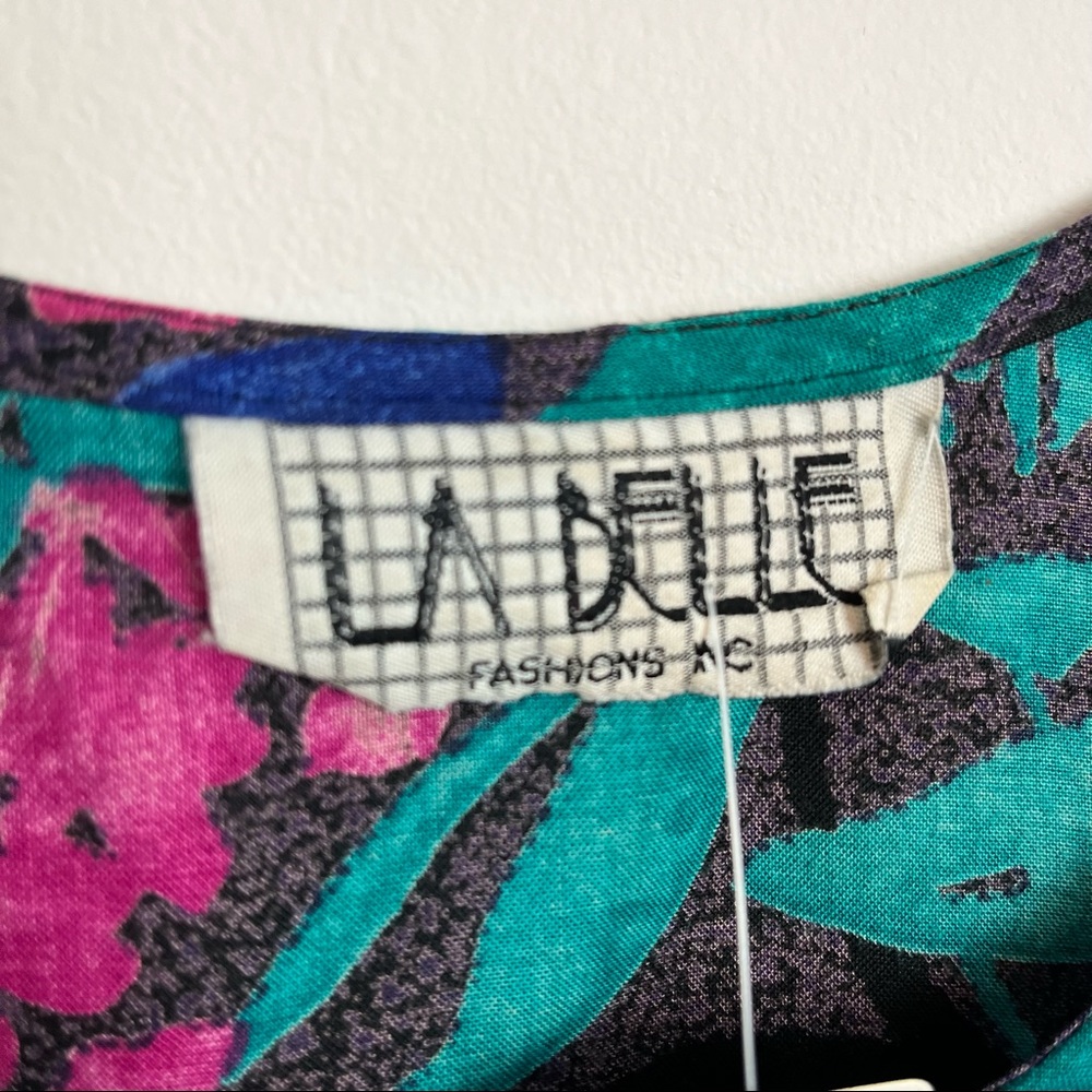 Vintage 80’s floral tank top - Picture 4 of 4
